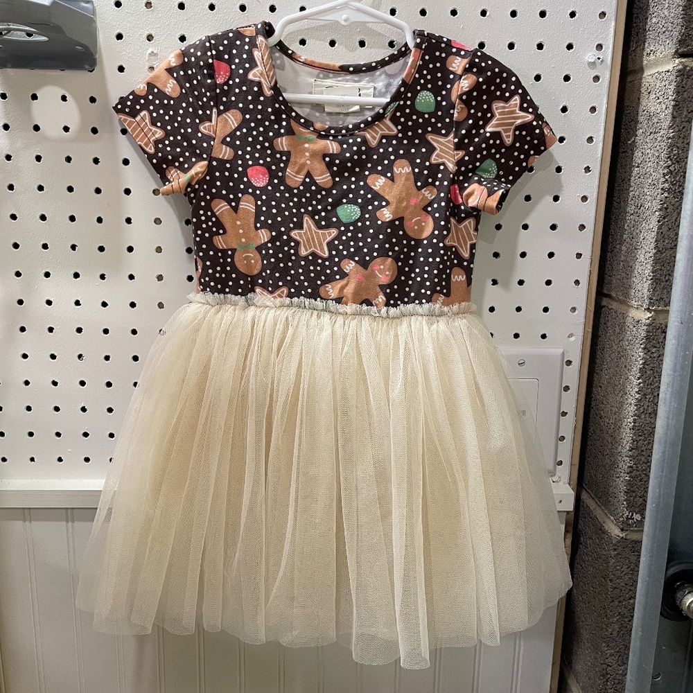 Taylor Joelle Gingerbread Tutu Holiday Dress size 3